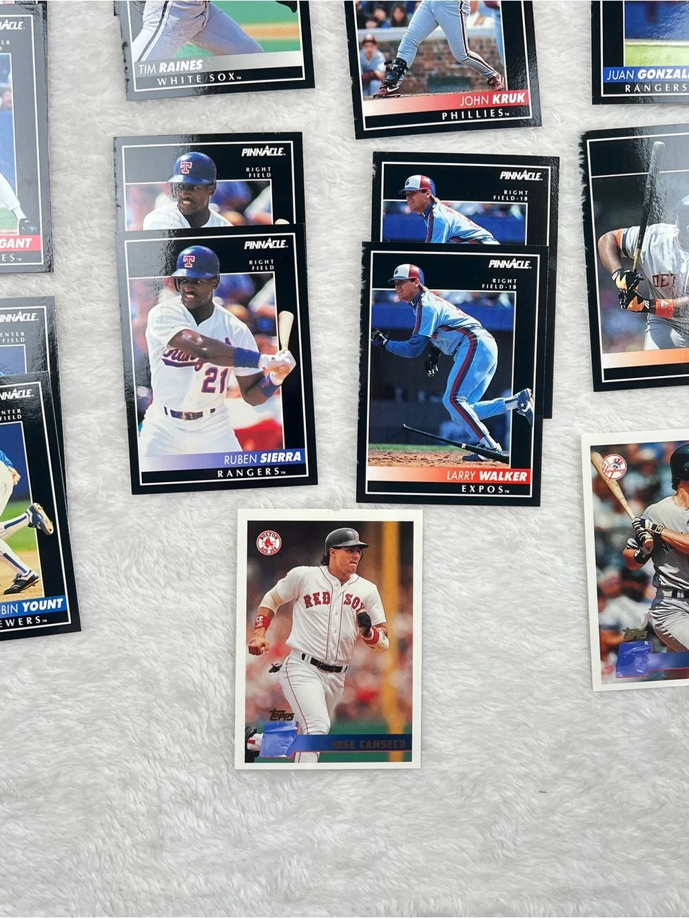 29 Card MLB Baseball Lot Pinnacle & Topps Mattingly Smoltz Biggio Yount Walker